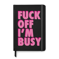 Fuck off I'm Busy Leather Style Notebook